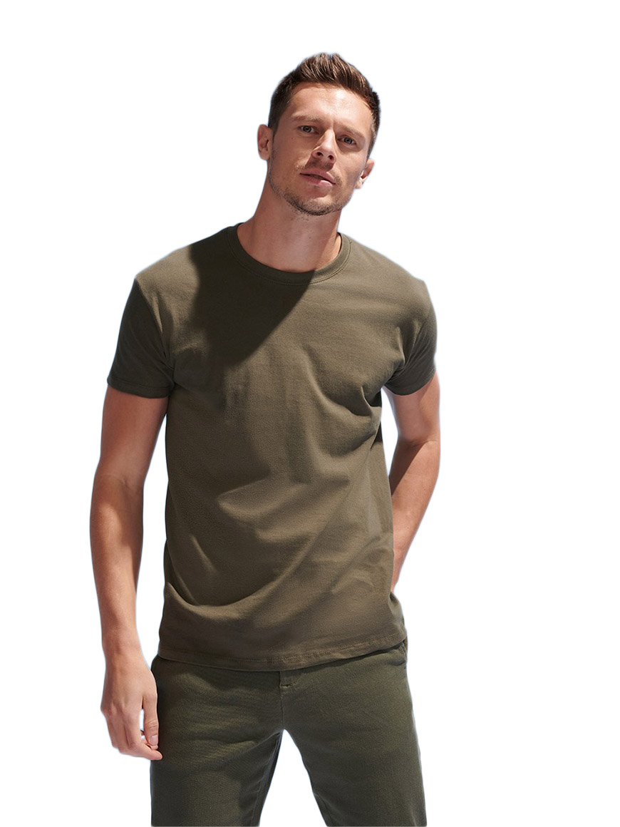 UNISEX T-SHIRT ΜΕ ΣΤΡΟΓΓΥΛΗ ΛΑΙΜΟΚΟΨΗ - REGENT