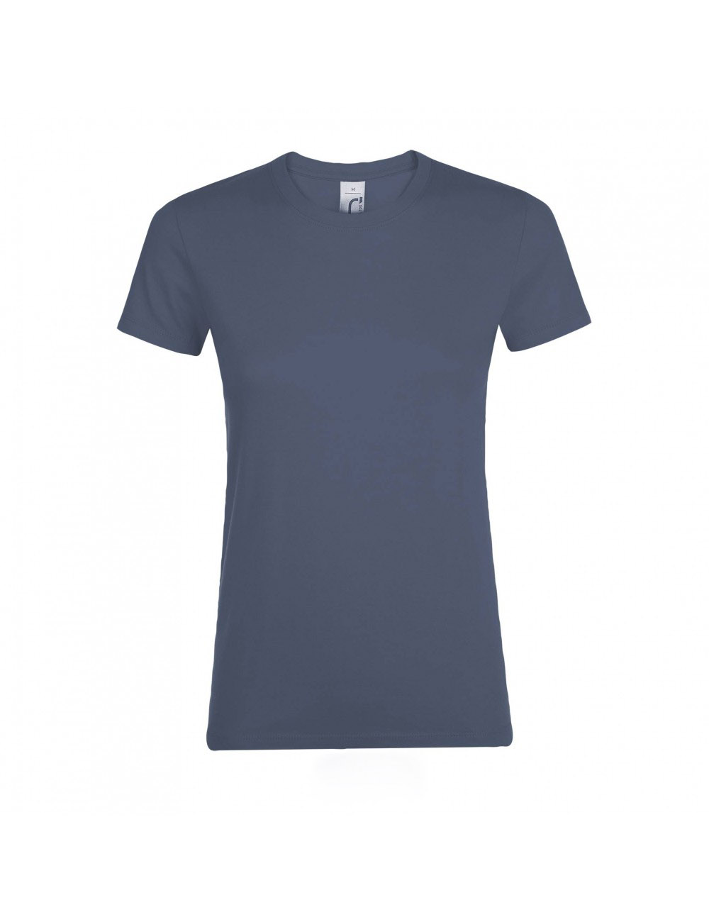 ΓΥΝΑΙΚΕΙΟ T-SHIRT ΜΕ ΣΤΡΟΓΓΥΛΗ ΛΑΙΜΟΚΟΨΗ - REGENT WOMEN