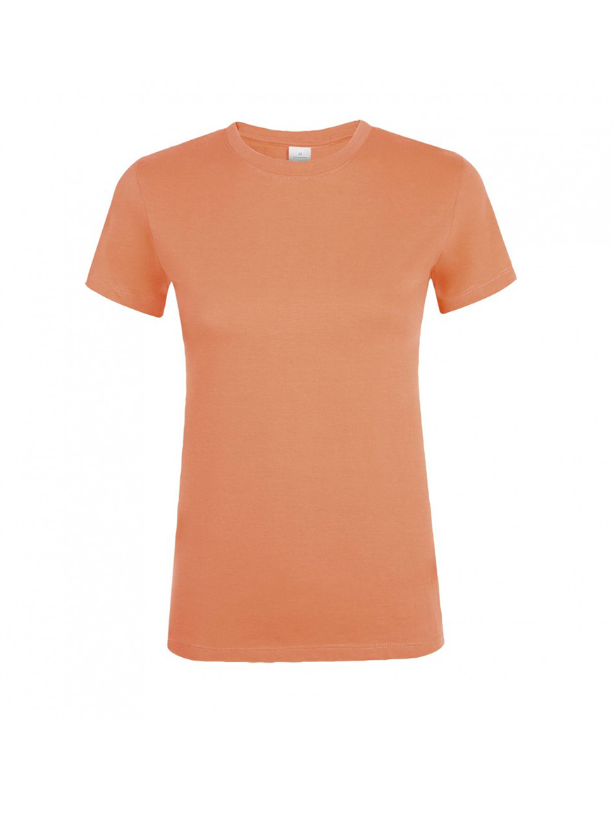 ΓΥΝΑΙΚΕΙΟ T-SHIRT ΜΕ ΣΤΡΟΓΓΥΛΗ ΛΑΙΜΟΚΟΨΗ - REGENT WOMEN