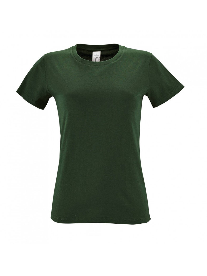 ΓΥΝΑΙΚΕΙΟ T-SHIRT ΜΕ ΣΤΡΟΓΓΥΛΗ ΛΑΙΜΟΚΟΨΗ - REGENT WOMEN