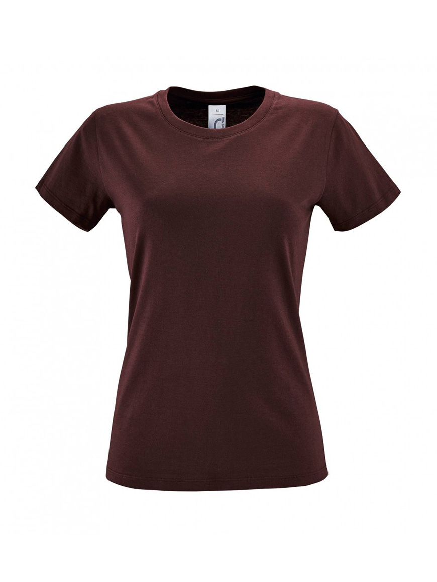 ΓΥΝΑΙΚΕΙΟ T-SHIRT ΜΕ ΣΤΡΟΓΓΥΛΗ ΛΑΙΜΟΚΟΨΗ - REGENT WOMEN