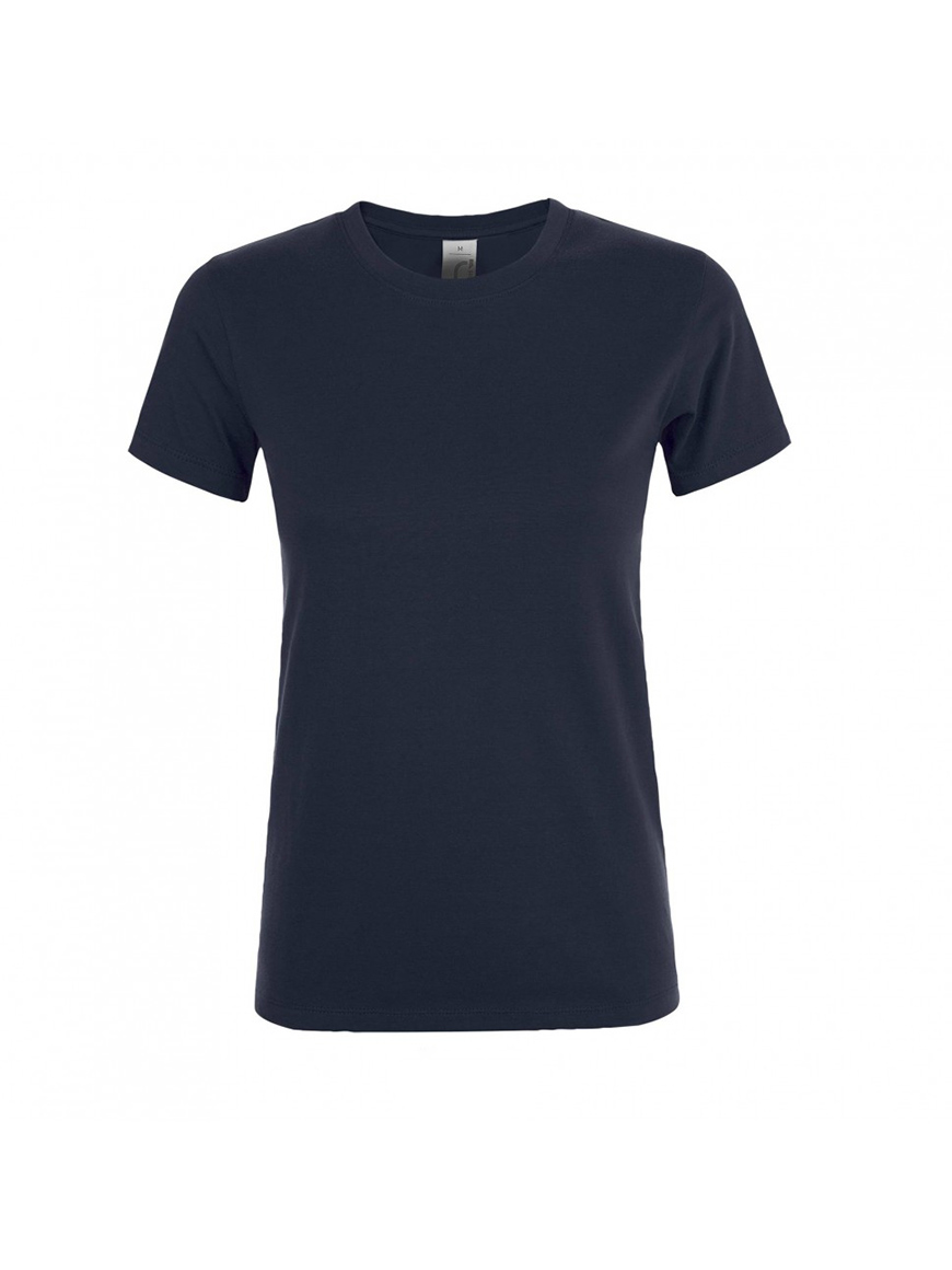 ΓΥΝΑΙΚΕΙΟ T-SHIRT ΜΕ ΣΤΡΟΓΓΥΛΗ ΛΑΙΜΟΚΟΨΗ - REGENT WOMEN