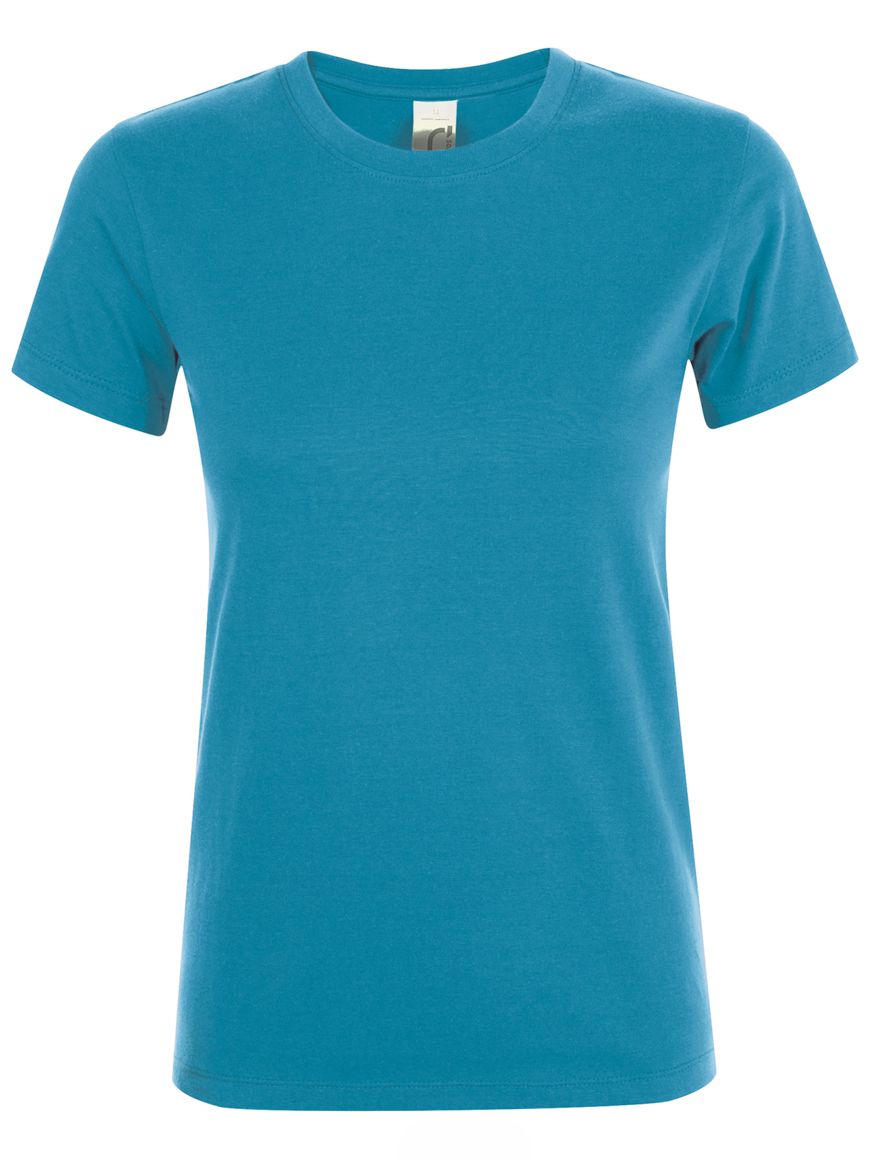 ΓΥΝΑΙΚΕΙΟ T-SHIRT ΜΕ ΣΤΡΟΓΓΥΛΗ ΛΑΙΜΟΚΟΨΗ - REGENT WOMEN