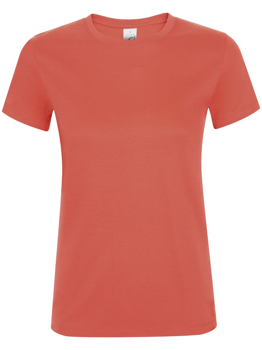 ΓΥΝΑΙΚΕΙΟ T-SHIRT ΜΕ ΣΤΡΟΓΓΥΛΗ ΛΑΙΜΟΚΟΨΗ - REGENT WOMEN