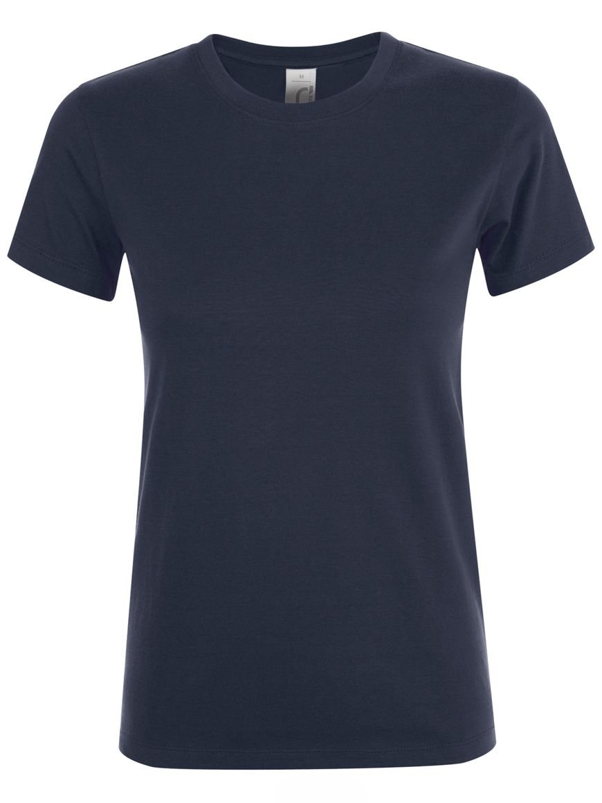 ΓΥΝΑΙΚΕΙΟ T-SHIRT ΜΕ ΣΤΡΟΓΓΥΛΗ ΛΑΙΜΟΚΟΨΗ - REGENT WOMEN