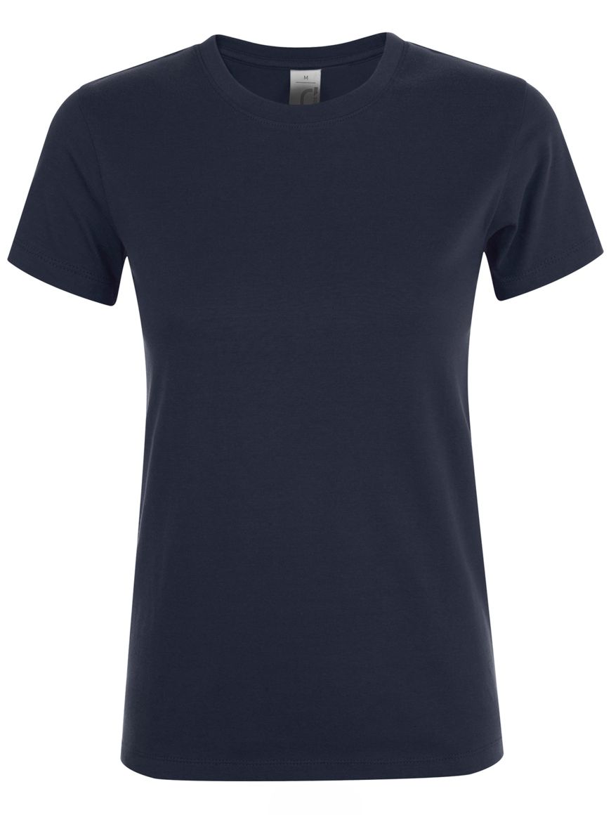 ΓΥΝΑΙΚΕΙΟ T-SHIRT ΜΕ ΣΤΡΟΓΓΥΛΗ ΛΑΙΜΟΚΟΨΗ - REGENT WOMEN