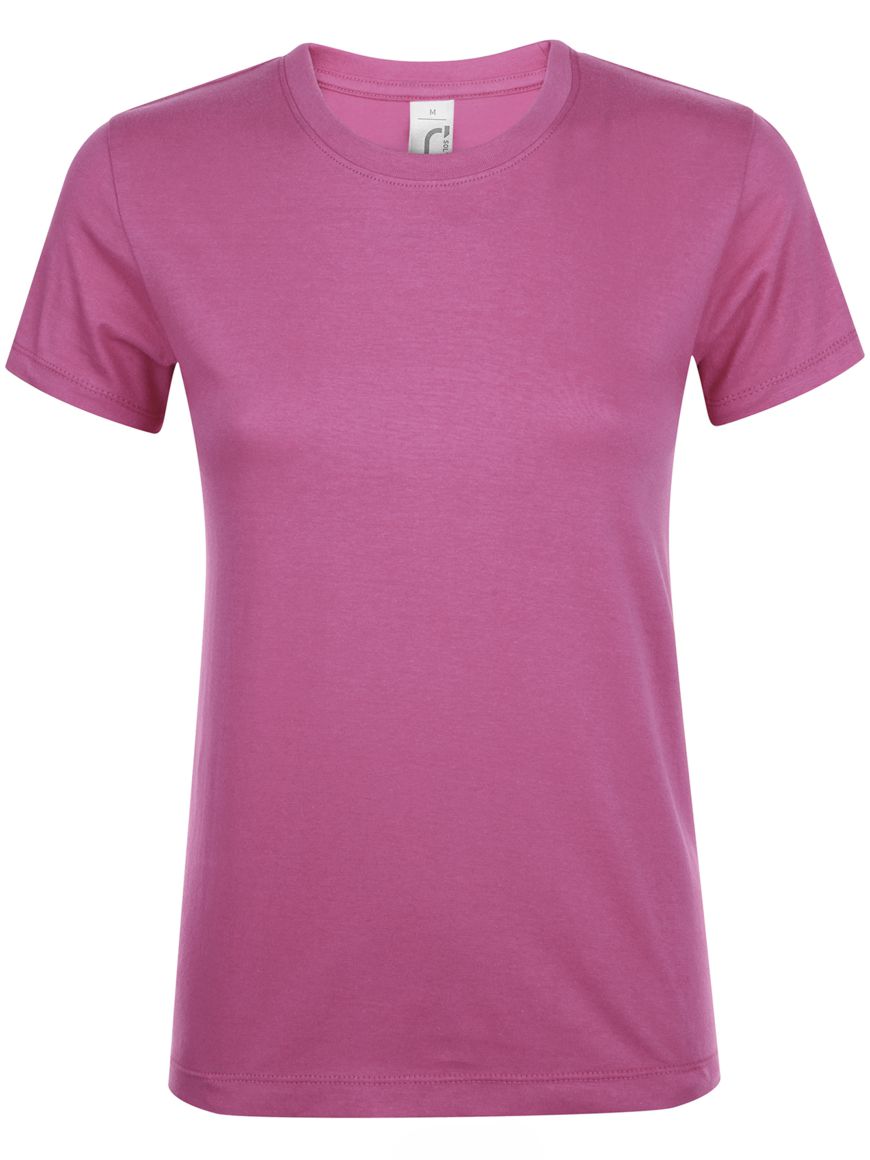 ΓΥΝΑΙΚΕΙΟ T-SHIRT ΜΕ ΣΤΡΟΓΓΥΛΗ ΛΑΙΜΟΚΟΨΗ - REGENT WOMEN