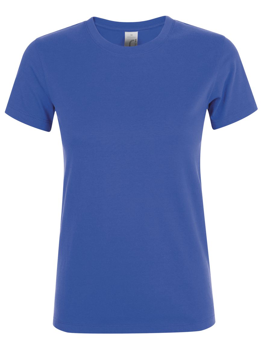 ΓΥΝΑΙΚΕΙΟ T-SHIRT ΜΕ ΣΤΡΟΓΓΥΛΗ ΛΑΙΜΟΚΟΨΗ - REGENT WOMEN