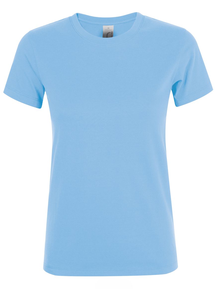 ΓΥΝΑΙΚΕΙΟ T-SHIRT ΜΕ ΣΤΡΟΓΓΥΛΗ ΛΑΙΜΟΚΟΨΗ - REGENT WOMEN