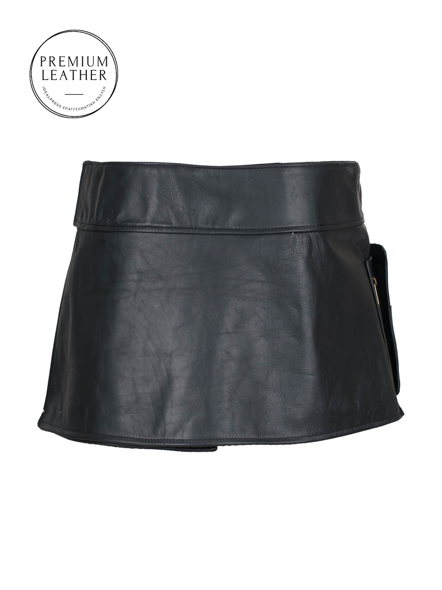 ΜΑΥΡΗ PREMIUM LEATHER ΠΟΔΙΑ ΚΟΜΜΩΤΙΚΗΣ