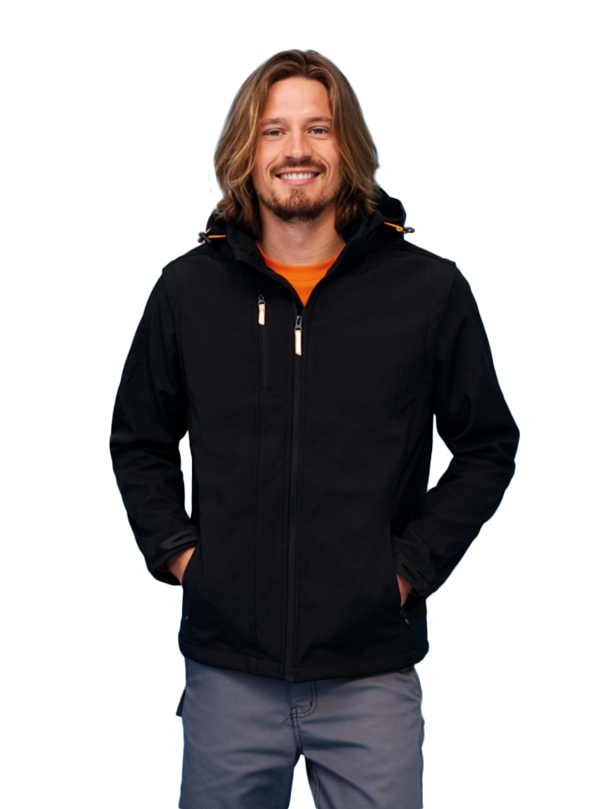 ΜΠΟΥΦΑΝ SOFTSHELL ΜΕ ΑΠΟΣΠΩΜΕΝΗ ΚΟΥΚΟΥΛΑ ΚΑΙ ΜΑΝΙΚΙΑ SOL'S  - TRANSFORMER